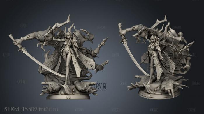 Raiden shogun boss stl model for CNC