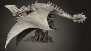 Крыло ВСАДНИКА рамфодона 3d stl модель для ЧПУ