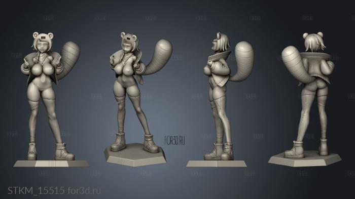 Snuffy Vtuber Figure NSFW Coat stl model for CNC