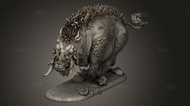 Достойная Добыча Ужасного Кабана 3d stl модель для ЧПУ