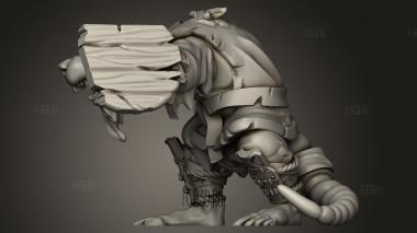 Крыса-шиноби 3d stl модель для ЧПУ