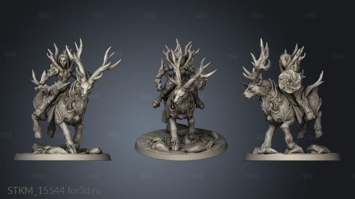 Sylvan Knights Stag Ridered stl model for CNC