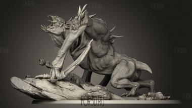 Бессмертные Цепляются За Летучих Мышей 3d stl модель для ЧПУ