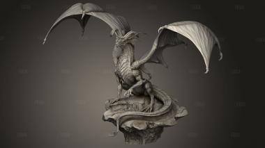 Красный Большой Змей 3d stl модель для ЧПУ