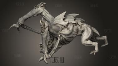 Имморталис Цепляет Летучих Мышей 3d stl модель для ЧПУ