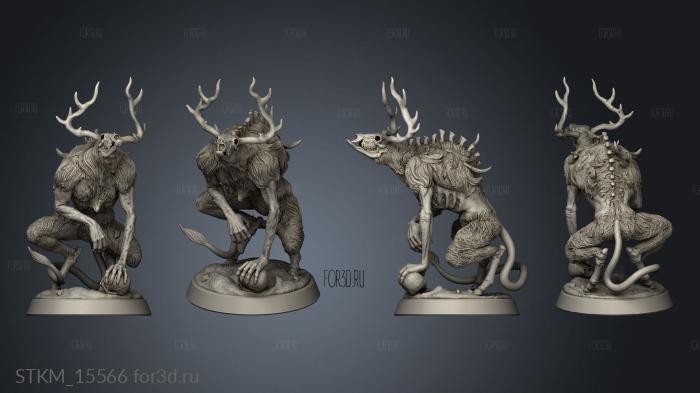 Snowy Mountain Summit Wendigo stl model for CNC