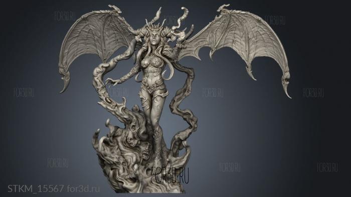 The Mistresses Despair Queen Naamah Battle stl model for CNC