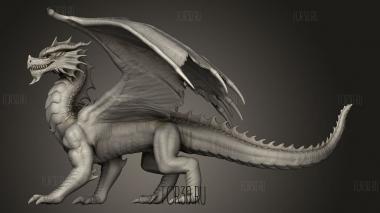Стенд для взрослых Red Dragon 3d stl модель для ЧПУ
