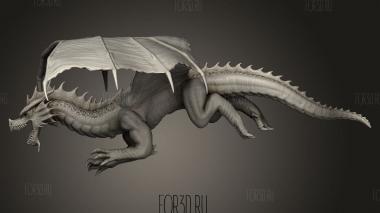 Древний Полет Красного Дракона 3d stl модель для ЧПУ