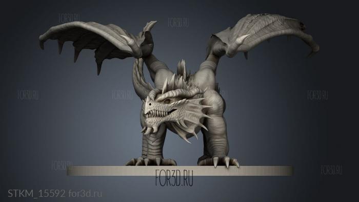 Red Dragon Young stl model for CNC