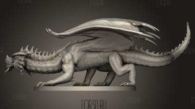 Молодой Красный Дракон 3d stl модель для ЧПУ