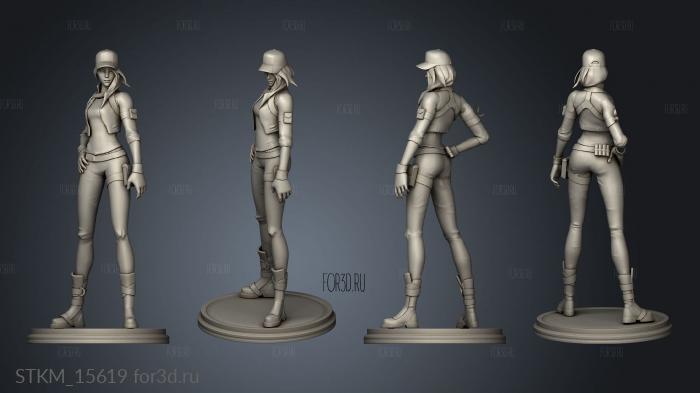 Remedy Fortnite stl model for CNC