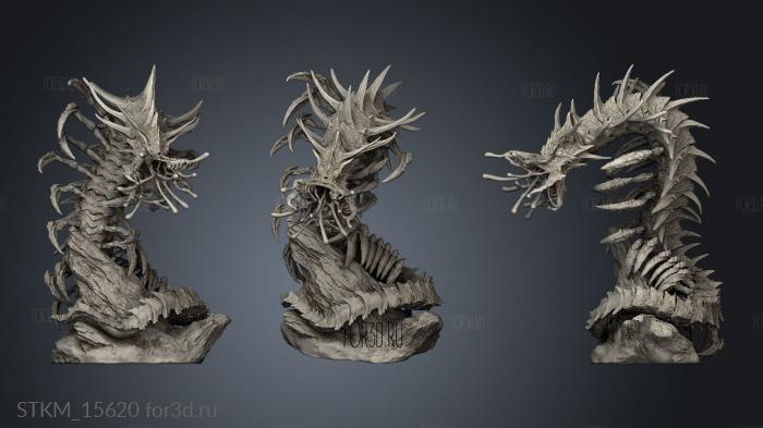 Remorhaz Huge Size Pile Of Bodies Platform stl model for CNC