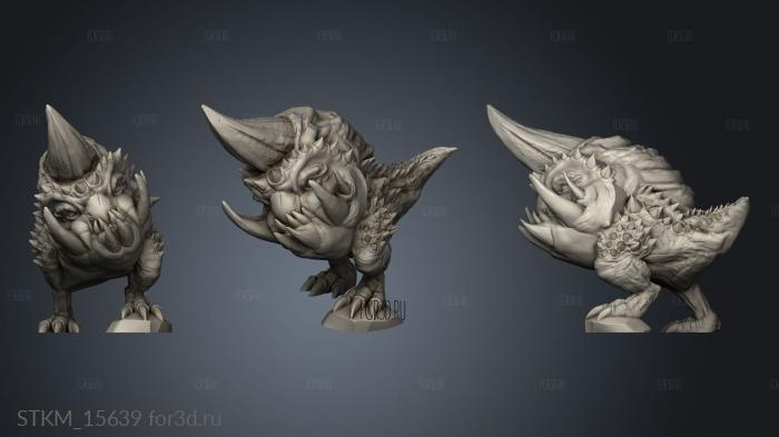 Tysklands STRETCHGOALS Horned Goblin Hound stl model for CNC