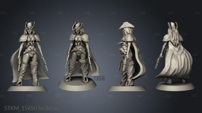 Rifle Doctor Female Witch Hunters Violet stl model for CNC