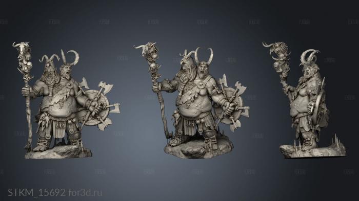 frostburn Horrors Tooth and Tusk Jugar Twicefrozen Mountain Ettin shield stl model for CNC