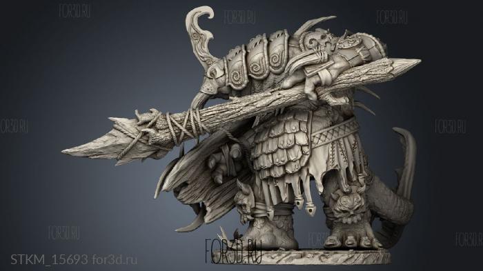 rostburn Horrors Tooth and Tusk Odoben stl model for CNC