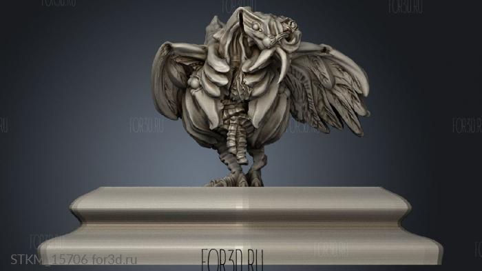 Rough and Tumble Rough Horde gallina zombie stl model for CNC