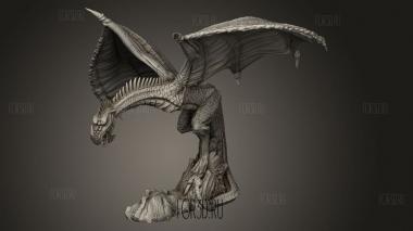 Грубая и кувыркающаяся виверна 3d stl модель для ЧПУ