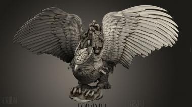 Королевский наездник на грифоне кгбз буах суда Ноги 3d stl модель для ЧПУ