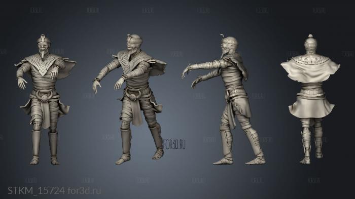 Ruins Madness Mummy Walking stl model for CNC