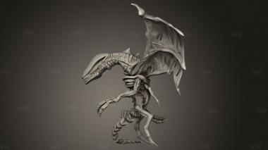 ИНОПЛАНЕТНЫЙ ЛЕТАЮЩИЙ ДИКИЙ ЛЕТУН 3d stl модель для ЧПУ