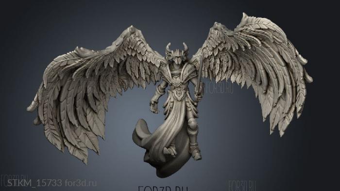 Angel Justicar stl model for CNC