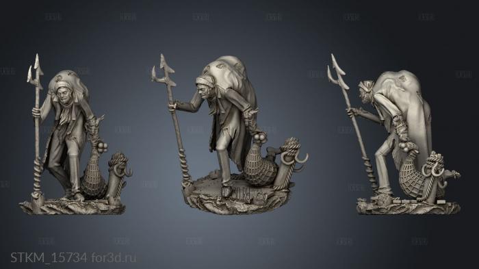 The Goroth Fisherfolk stl model for CNC