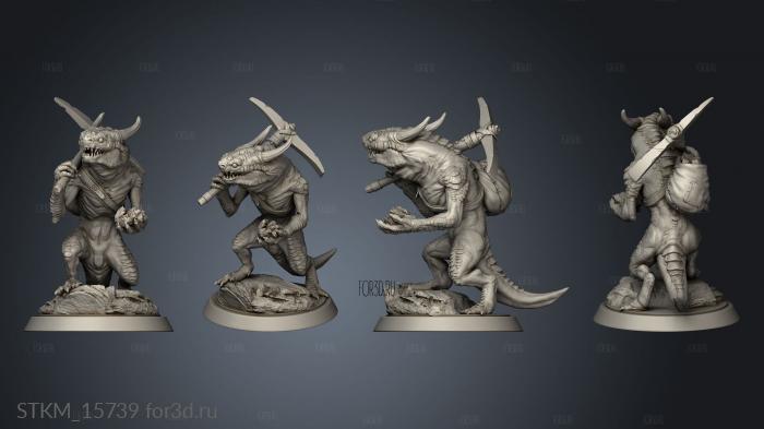 Lord the Kobold Mining stl model for CNC