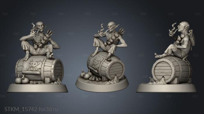 Enemies Goblin Grenadier stl model for CNC