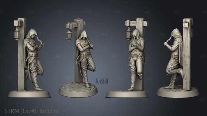 Enemies Half Elf Rogue stl model for CNC