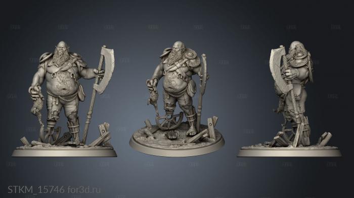 Enemies Half Ogre Bandit stl model for CNC