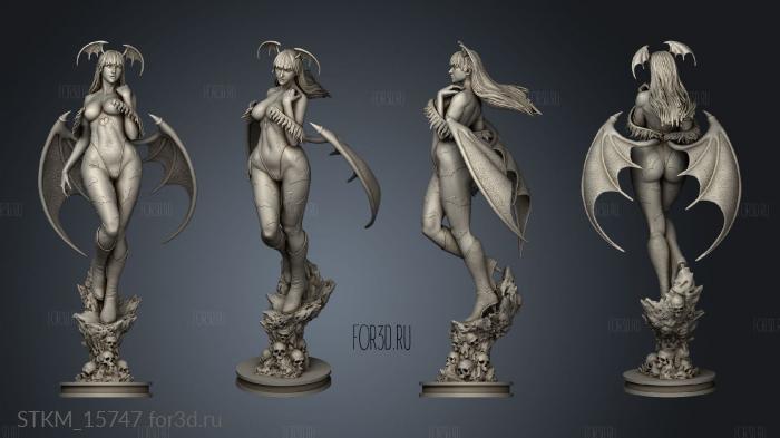 Morrigan And stl model for CNC