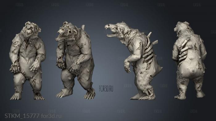 The Lost Cave Throwback Undead Bears a 21 stl model for CNC