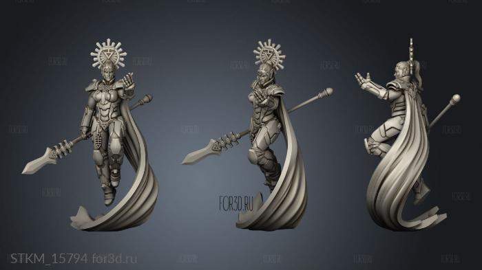 Warhammer Female ISENLAETH stl model for CNC