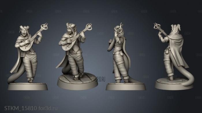 Lost World Tieflings Bard stl model for CNC