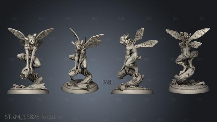 White Werewolf Tavern Magic Forest Mephit stl model for CNC