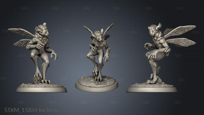 White Werewolf Tavern Magic Forest Mephit stl model for CNC