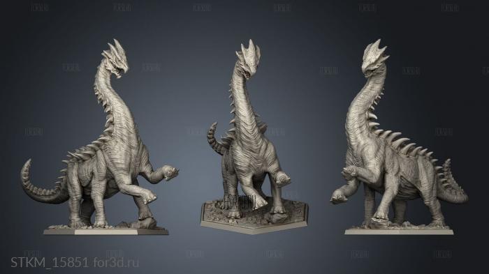 Saurian Native Diplomacy Kephalesaurus stl model for CNC