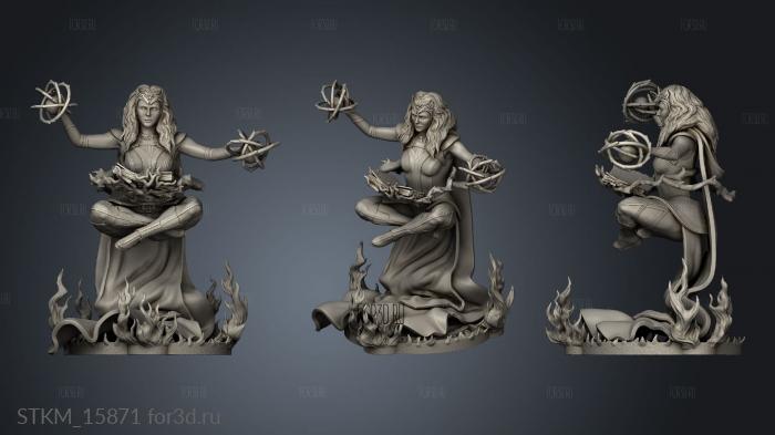 scarlet witch One Twelfth stl model for CNC