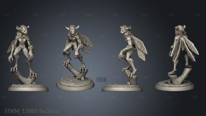 White Werewolf Tavern Magic Forest Mephit stl model for CNC