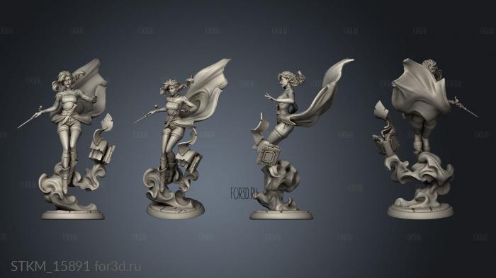 White Werewolf Tavern Sorcerer Sorceress stl model for CNC