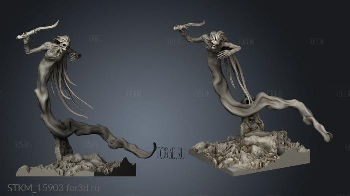 Wraith Kings Spirits the Crypt Spirit stl model for CNC