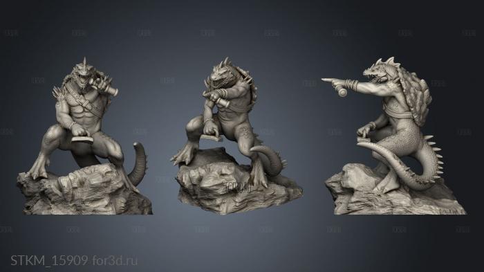 Lizard Rider Its stl model for CNC