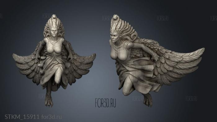 Ship Ahoy The Lady Harpy stl model for CNC