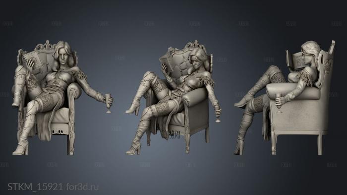 Yennefer out stl model for CNC