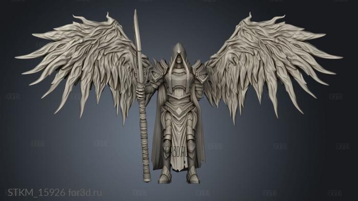 Sicorra Aasimar Paladin Wings Hood stl model for CNC