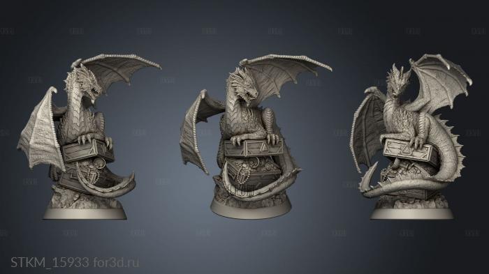 Red Dragon Wyrmling Its stl model for CNC