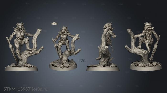 SKULL HUNTERS THE BONE CLAN HUNTER AJAY RABAL stl model for CNC