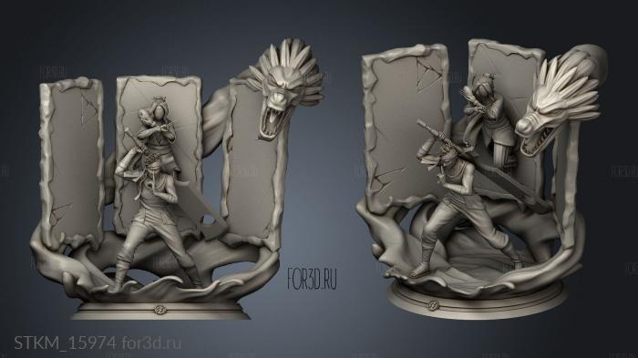 Zabuza Haku stl model for CNC